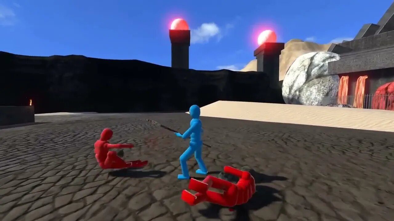 Making NPCs Fight with active ragdoll physics Overgrowth 10