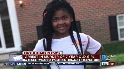 Police announce arrest in 7-year-old Taylor Hayes killing