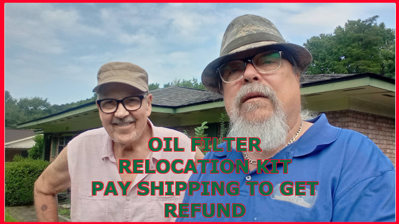 Oil filter relocation kit pay shipping to get refund