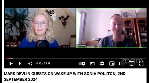 MARK DEVLIN GUESTS ON WAKE UP WITH SONIA POULTON, 2ND SEPTEMBER 2024