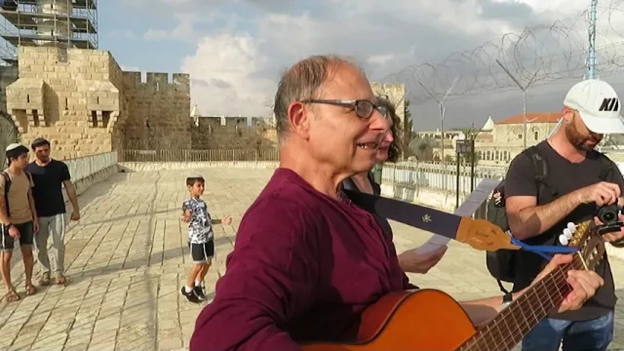 Ramparts of Jerusalem's Old City - on the top, Walk With Me, Steve Martin, to several outlooks. (4)