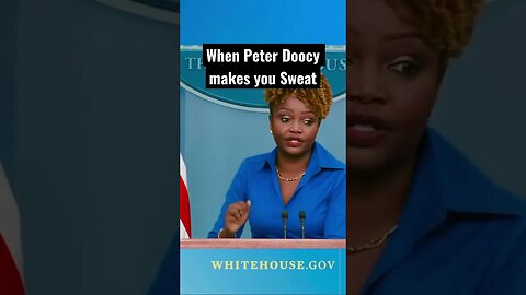 Karine’s Armpit was giving away her Struggles with Peter Doocy Today! 😅
