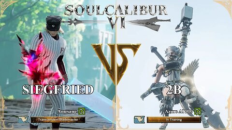 SoulCalibur VI — Amesang (Siegfried) VS Azure AI 900 (2B) | Xbox Series X Casual