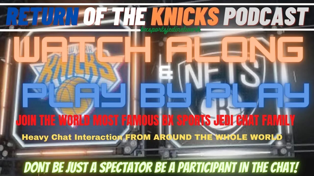 🏀NEW YORK KNICKS VS BROOKYN NETS LIVE🎙️️ PLAY BY PLAY & 🍿WATCH-ALONG KNICK Follow Party