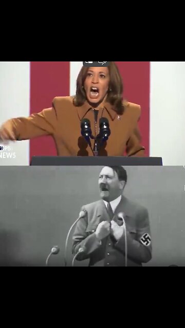 Shocking Video: PROJECTION (Kamala Harris - Hitler) is a tactic of their father the devil. LIES, LIES, and more LIES
