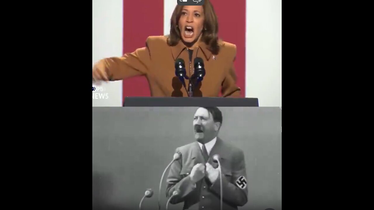 Shocking Video: PROJECTION (Kamala Harris - Hitler) is a tactic of their father the devil. LIES, LIES, and more LIES