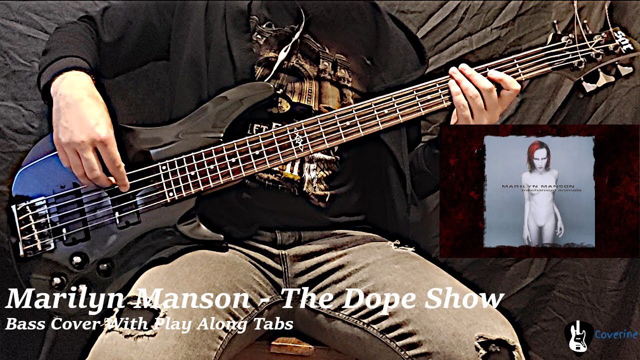 Marilyn Manson - The Dope Show Bass Cover (Tabs)