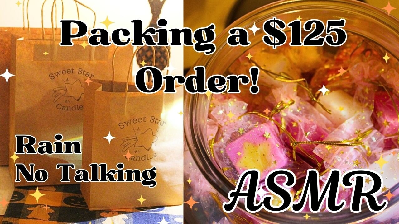 ✨ASMR + RAIN ✨Small Business Order Packing a $125 Order