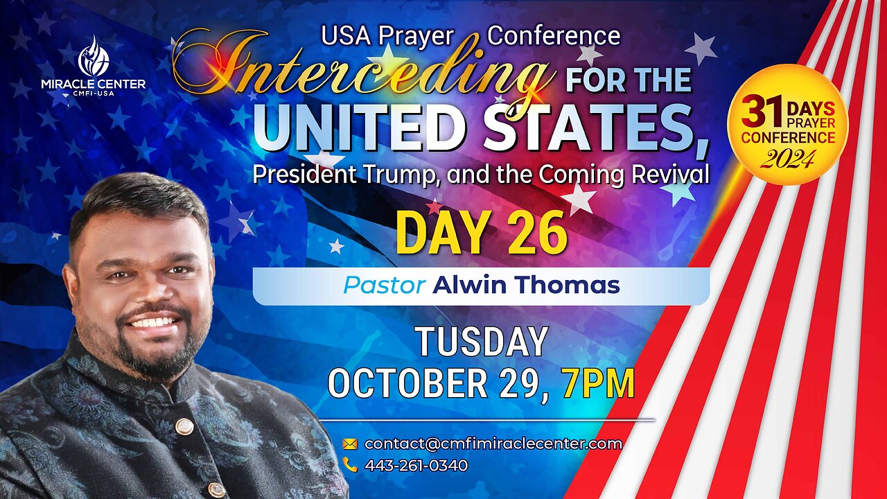 31 Days USA Prayer For President Trump: Day 26 // Pastor Alwin Thomas