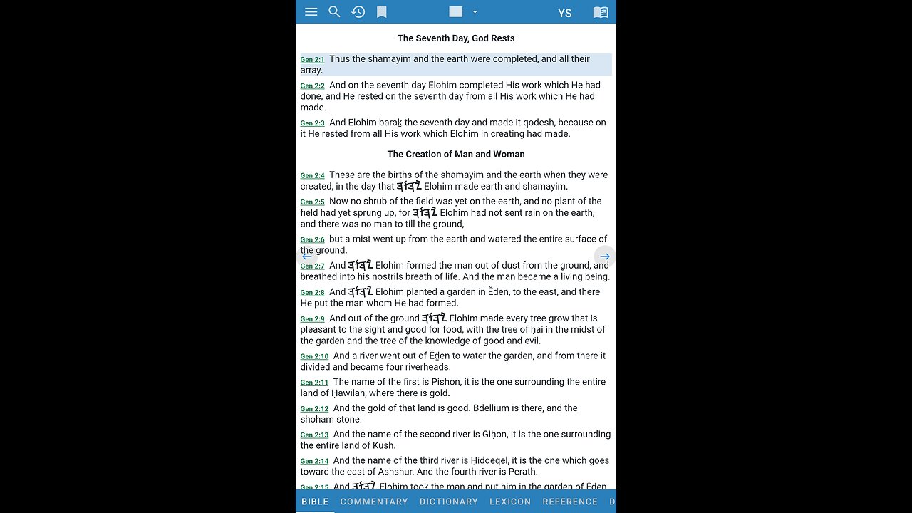 Yah Scriptures FREE e-Sword for Android and Apple Phone Module - Amazing Download!