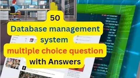 Database management system Multiple choice questions with Answers | DBMS MCQ part 1