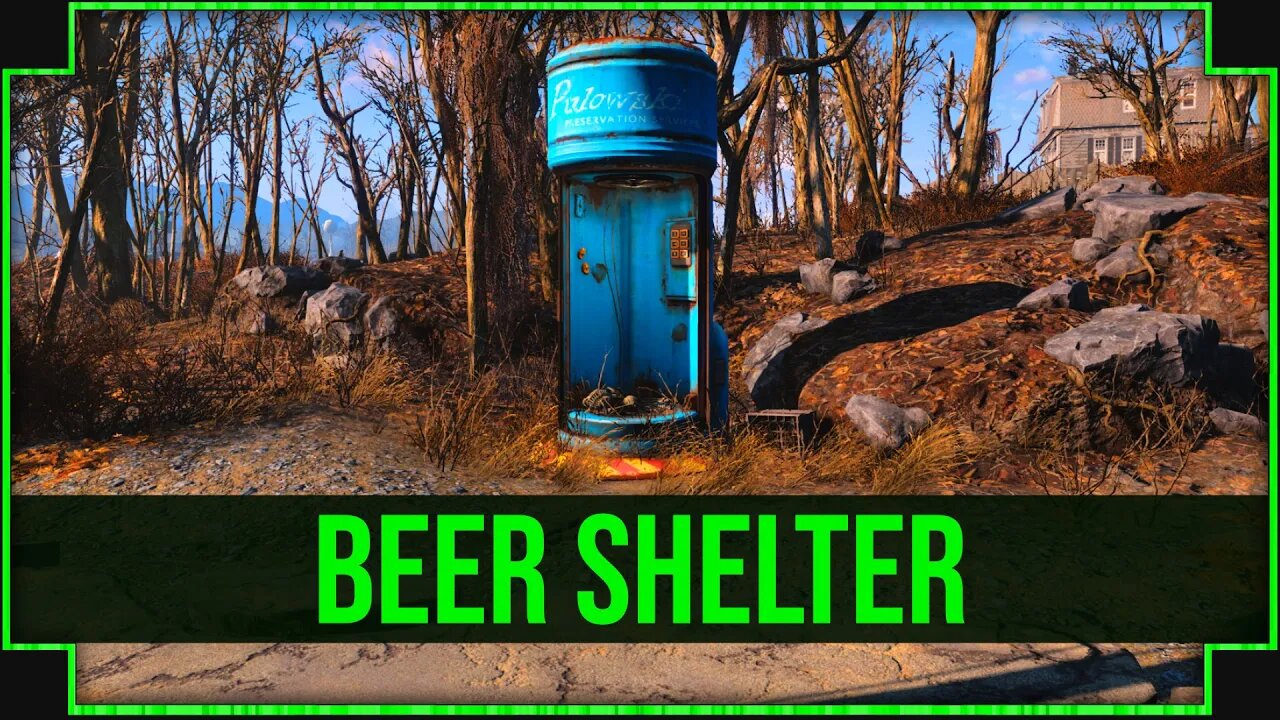 Beer Shelter in Fallout 4 - AA Meeting in Progress