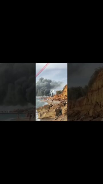 Russia Ukraine War: Aftermath of fighter jet explosion in Sevastopol Crimea.