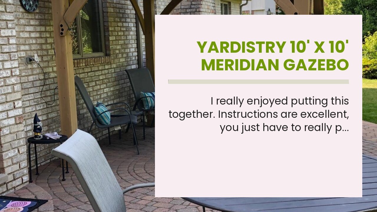 Yardistry 10' x 10' Meridian Gazebo