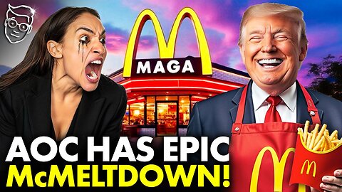 AOC Has SCREAMING Unhinged MELTDOWN At McDonalds For Letting Trump Work The Fries | SALTY Lib Panic🍟