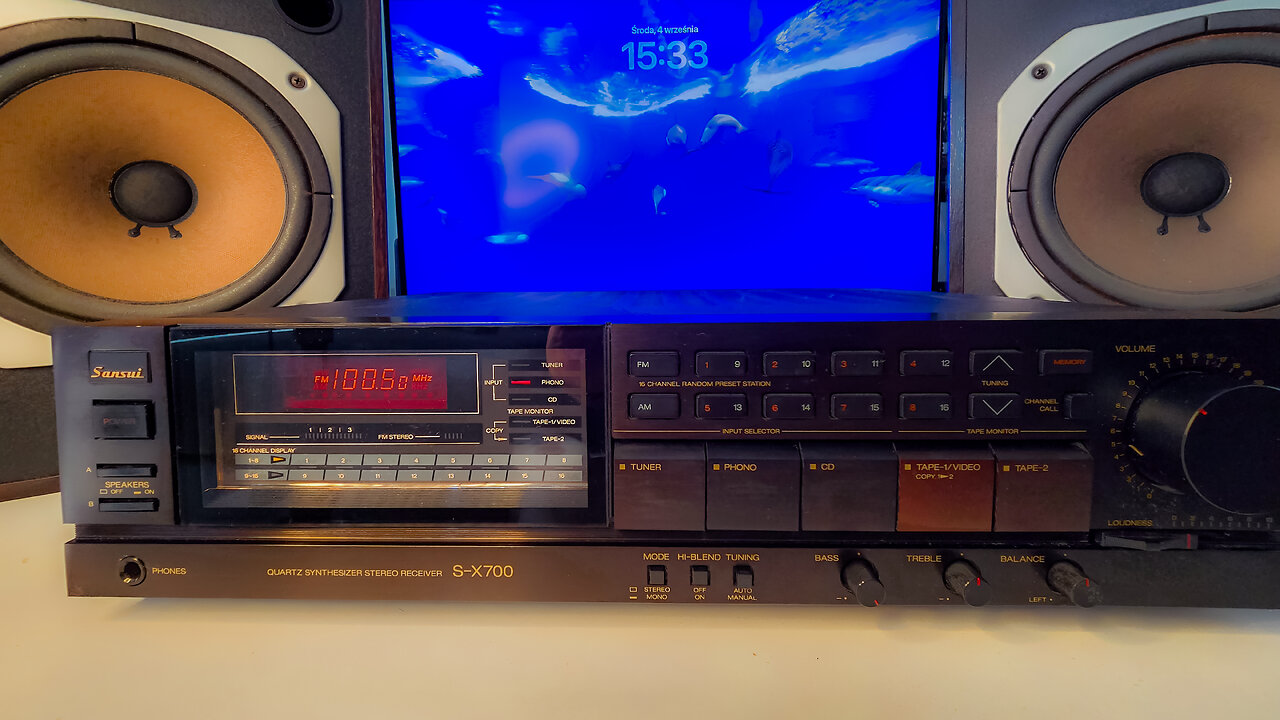 SANSUI S-X700 VINTAGE STEREO TEST