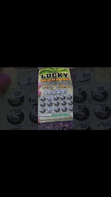 Big Winning Scratch Off Ticket! #lottery