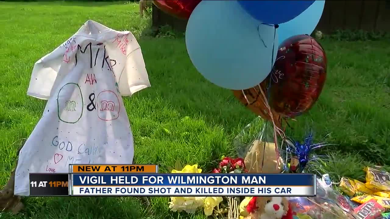 Family holds vigil, scatters M&Ms for Wilmington shooting victim
