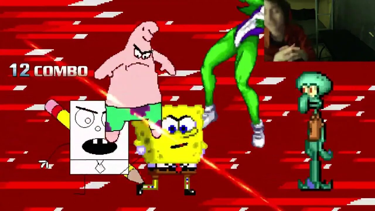 SpongeBob SquarePants Characters (SpongeBob, Squidward, And DoodleBob) VS She-Hulk In An Epic Battle