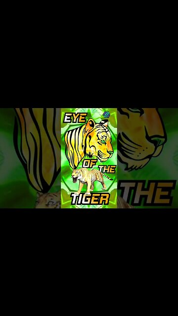 🎨🎶🎥🐯eye of the tiger animation art #animation #survivor #nftarttalk