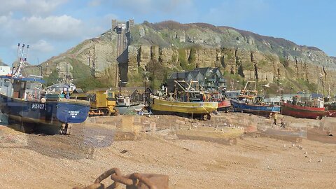 Hastings Fishermen. Fishing Nets. Rock O Nore. Sea Shanty Music.