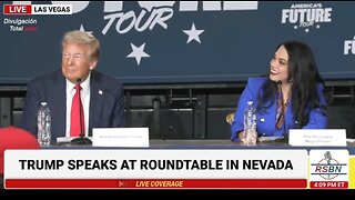 Mayra Flores Presents President Trump At Hispanic Roundtable in Las Vegas, NV