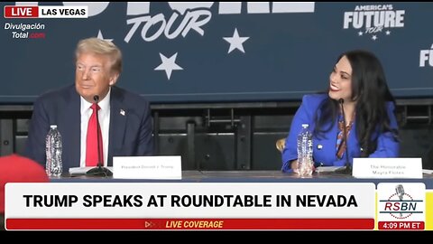 Mayra Flores Presents President Trump At Hispanic Roundtable in Las Vegas, NV