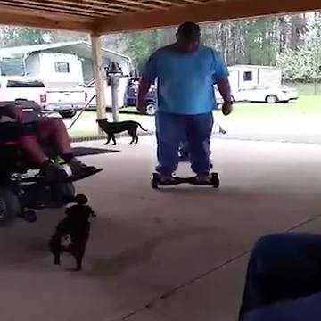 Country Boys Are Trying Out a Hover Board and Dad Falls Off Hard