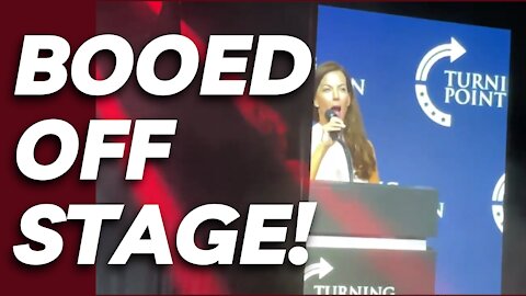 Arizona Secretary of State Candidate Who Killed Election Integrity Bill Gets BOOED Off Stage!