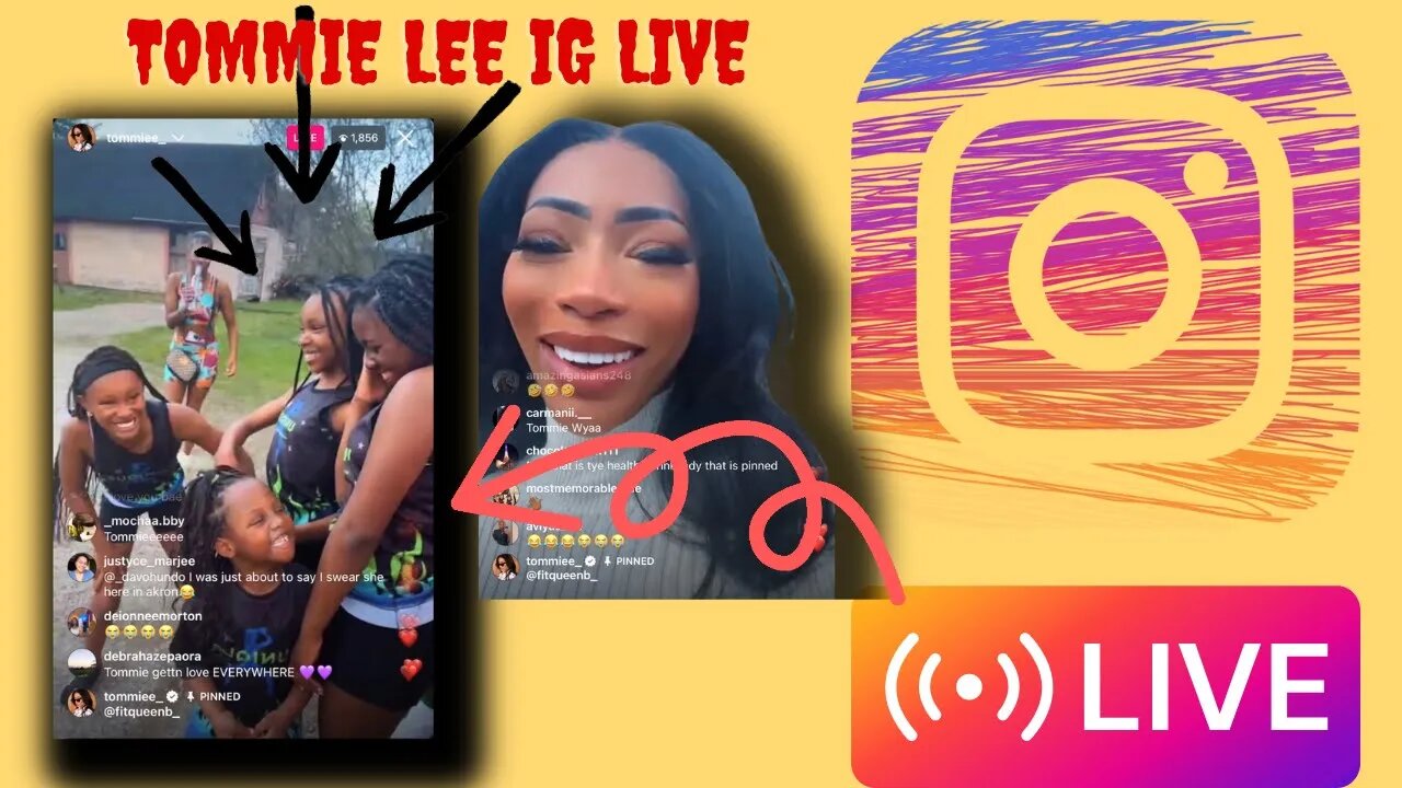 TOMMIE LEE IG LIVE: Tommie Outside Inspiring Young Girls & Then Chills With Hood Nxggas (15/04/23)