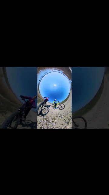 Spring Ride on TINY PLANET with INSTA360 X3 back mount | #shorts