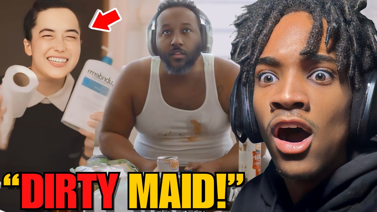 Naughty Maid SLEEPS with Fat Gamer... *GONE WRONG!*