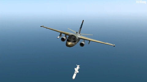 S-3B Viking anti-submarine aircraft launches AGM-84 Harpoon missile to destroy surface ships - LOFC2