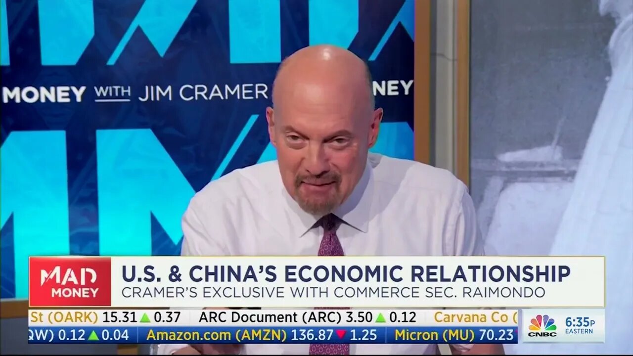 CRAMER CURSE: CNBC’s Jim Cramer Says Commerce Secretary Gina Raimondo Is His Favorite Cabinet Member