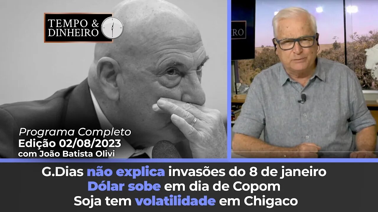 Dólar sobe em dia de Copom. G.Dias não explica invasões do 8 de janeiro