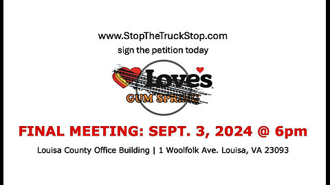 The Louisa County Board of Supervisors votes against Love's Travel Stop 9-3-2024