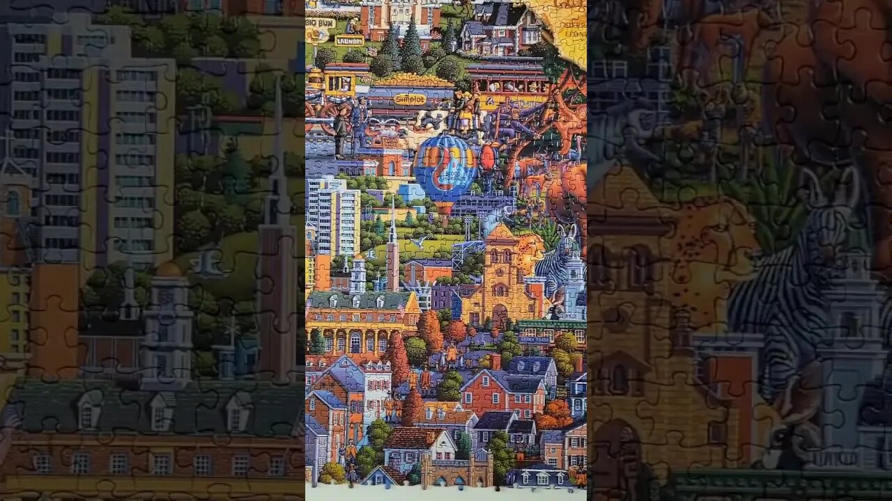 60,000 Piece What a Wonderful World Jigsaw Puzzle Day 40! #shorts #puzzles #jigsawpuzzles #puzzle