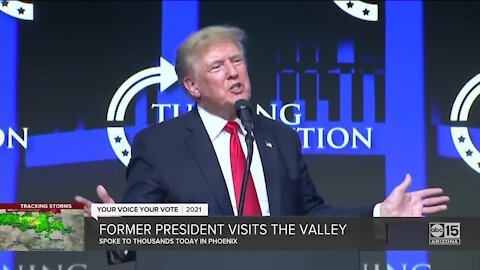 Former President Trump Visits The Valley