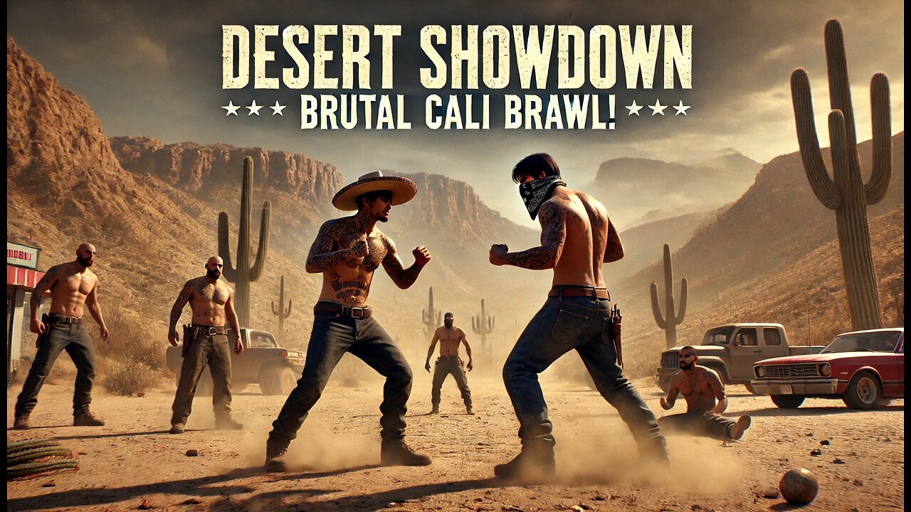 Desert Showdown: Mexican Gang Members Face Off in Brutal Cali Brawl! 🌵🔥 No Mercy Fight!