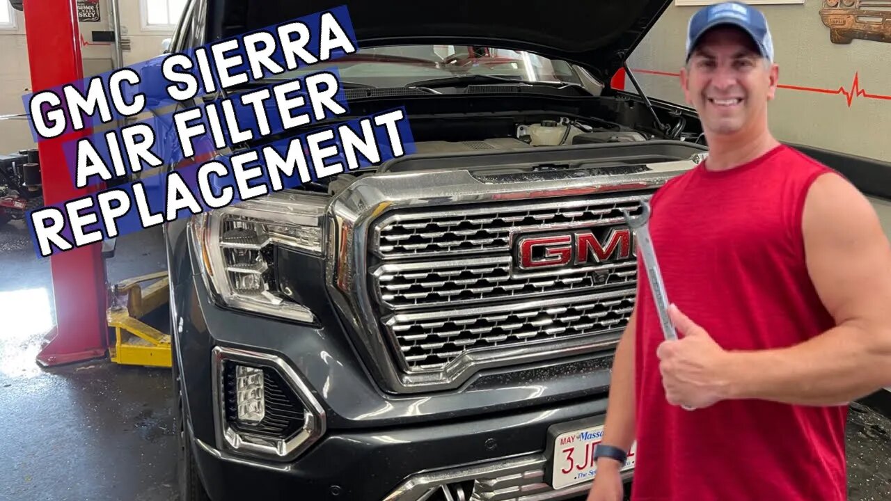 How To Replace 2019-2021 GMC Sierra Denali Air Filter 6.2 Engine