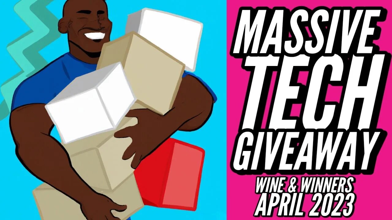 Massive Live Tech Giveaway | Wine and Winners April 2023