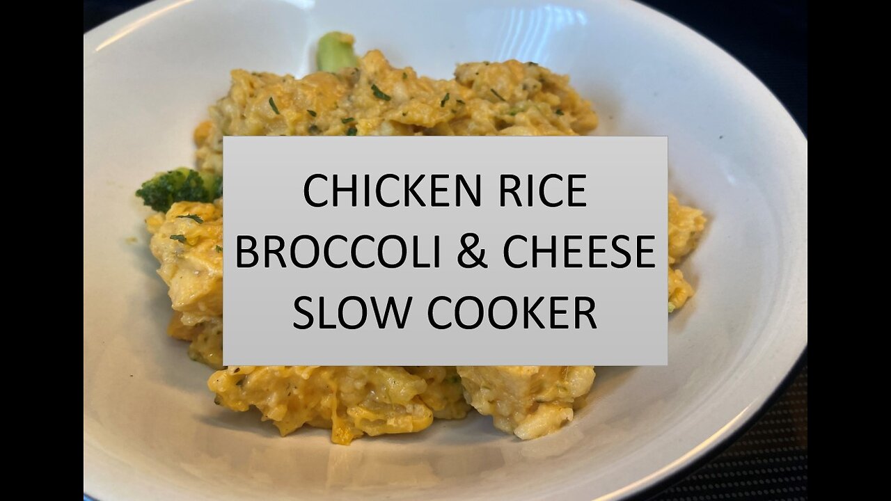 Chicken Rice Broccoli & Cheese SLOW COOKER | So QUICK & EASY!