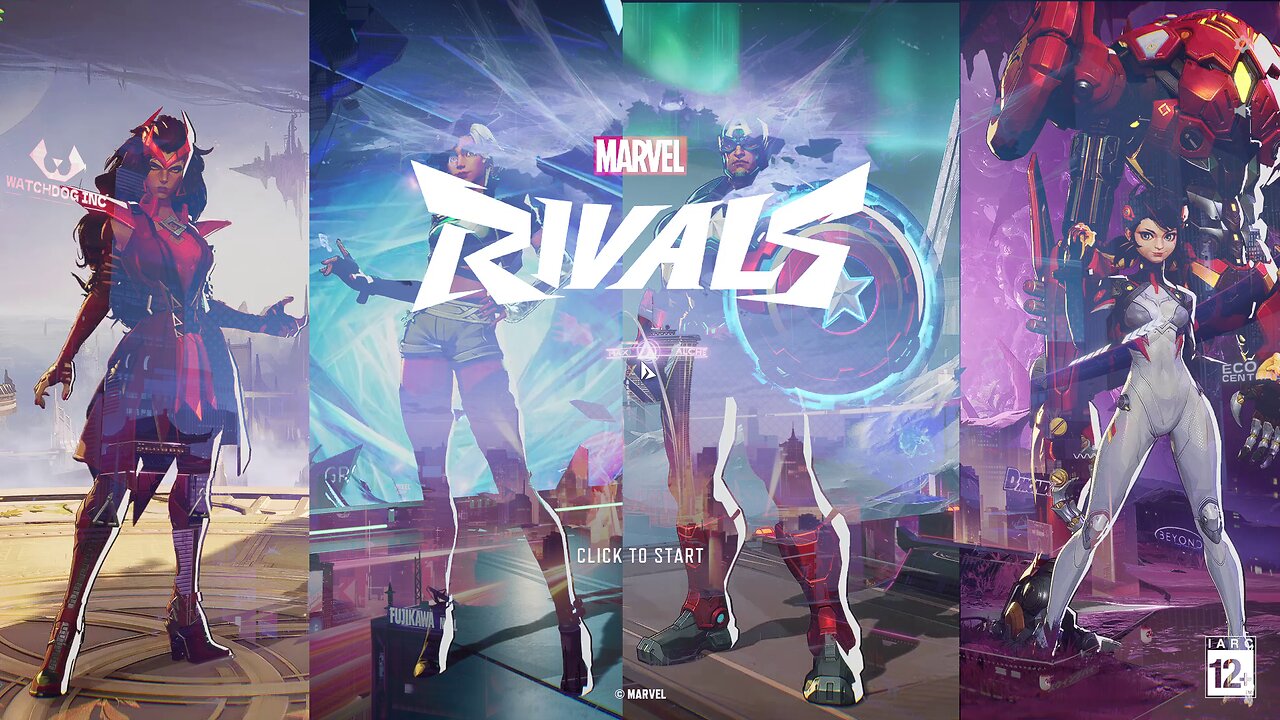 Marvel Rivals Competitive Scarlet Witch, Captain America, Peni Parker, Jeff