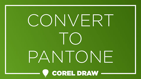 Quick Tip: CorelDraw - Convert To Pantone