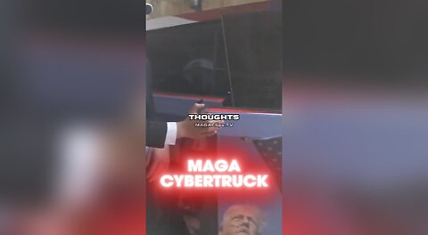 Adin Ross Gifts Trump a MAGA Cybertruck