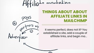 Things about About Affiliate Links in Mailchimp