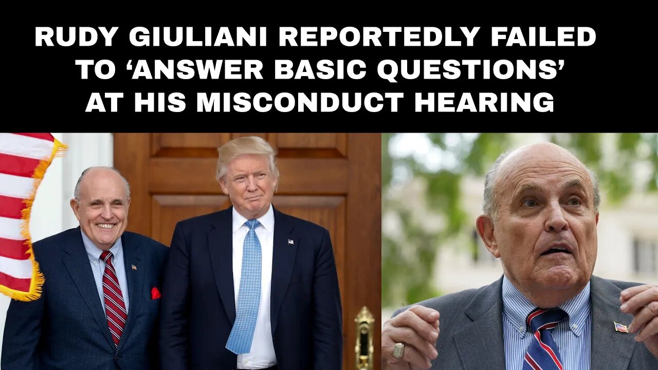 Rudy Giuliani Reportedly Failed To ‘Answer Basic Questions’ At His Misconduct Hearing