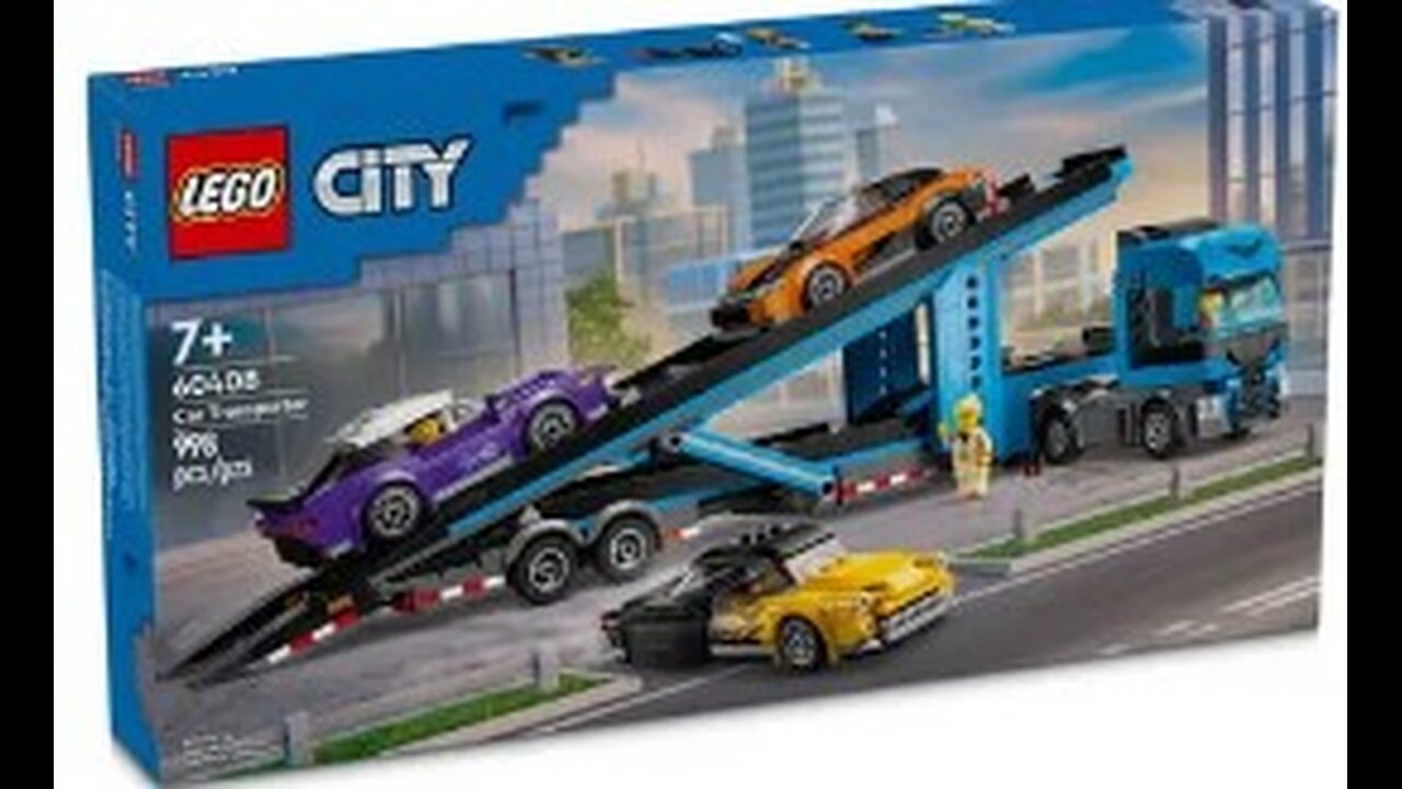 Unboxing and Building Lego 60408 Car Transporter Set