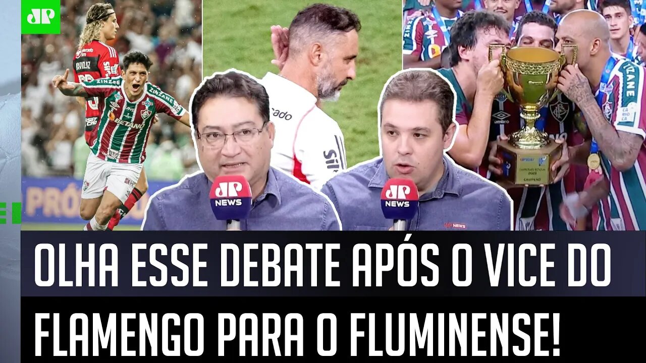 VÍTOR PEREIRA DEMITIDO? "Cara, o Flamengo LEVOU UMA AULA do Fluminense e..." OLHA esse DEBATE!