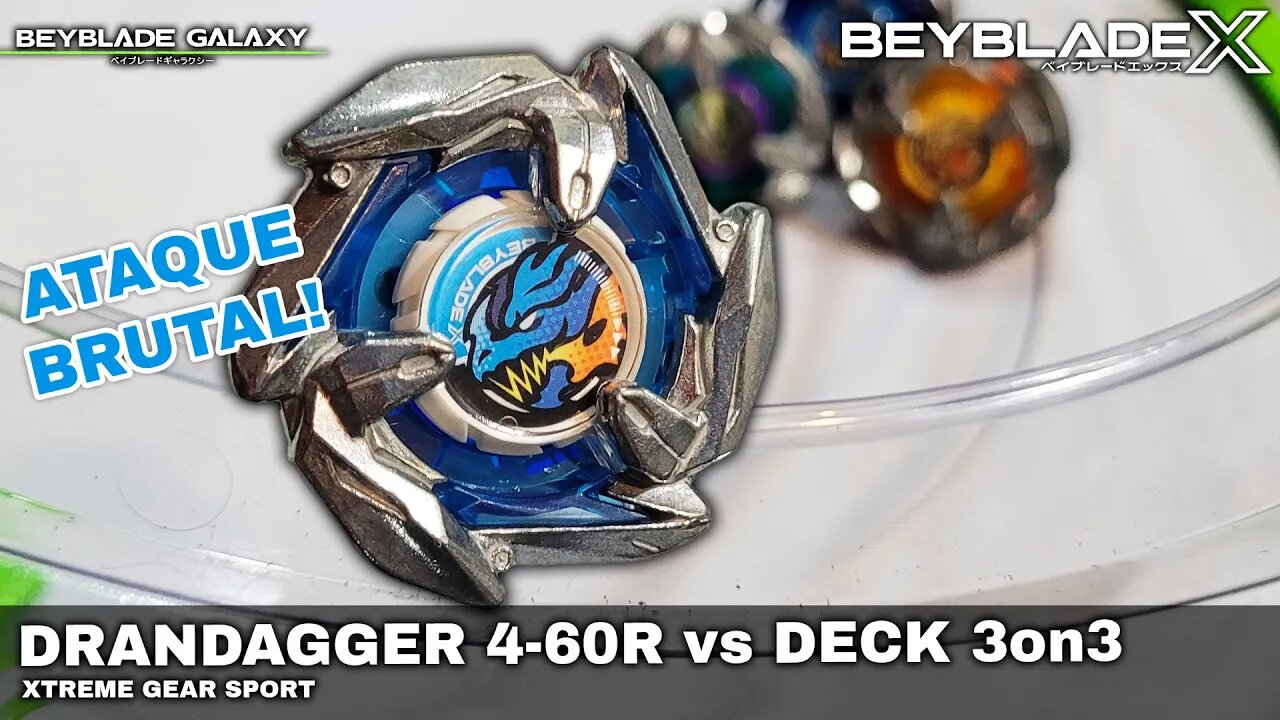 DRANDAGGER 4-60R vs DECK 3on3 - Beyblade X ベイブレードX